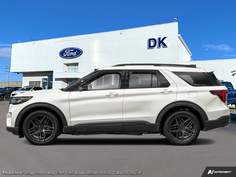 NEW 2027 Ford Explorer ST - Star White Tri-Coat Exterior - $77,277 - Stock #D70048 - VIN 1FMWK8GC0VGA26384