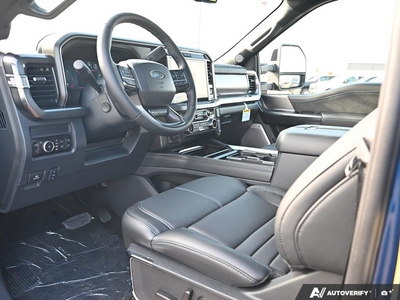 NEW 2027 Ford F-350 Super Duty Platinum - BLACK ONYX/PLATINUM BLUE, UNIQUE PLATINUM LEATHER 40/CONSOLE/40 Interior - $137,503 - Stock #E70028 - VIN 1FT8W3BM0VEC20302