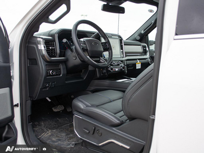 NEW 2027 Ford F-350 Super Duty Platinum - BLACK ONYX/PLATINUM BLUE, UNIQUE PLATINUM LEATHER 40/CONSOLE/40 Interior - $133,766 - Stock #D70024 - VIN 1FT8W3BM7VEC17560