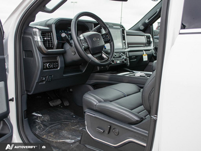 NEW 2027 Ford F-350 Super Duty Platinum - BLACK ONYX/PLATINUM BLUE, UNIQUE PLATINUM LEATHER 40/CONSOLE/40 Interior - $128,011 - Stock #D70030 - VIN 1FT8W3BM8VEC27563