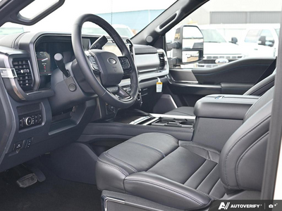 NEW 2027 Ford F-350 Super Duty Platinum - BLACK ONYX/PLATINUM BLUE, UNIQUE PLATINUM LEATHER 40/CONSOLE/40 Interior - $135,568 - Stock #E70018 - VIN 1FT8W3DM2VEC04826